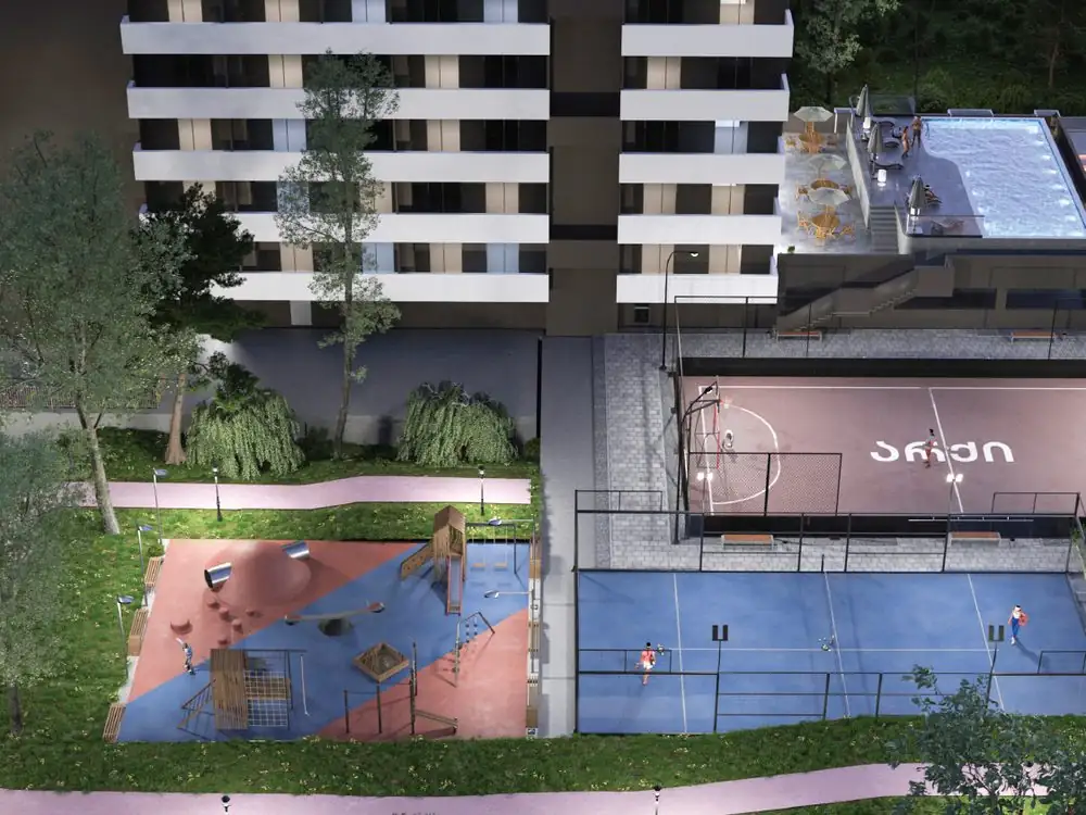 Padel, basketball and courts